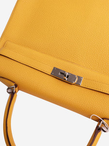Hermes Yellow Kelly PHW 35