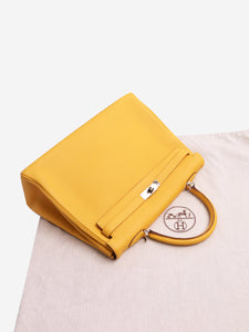 Hermes Yellow Kelly PHW 35