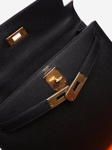 Hermes Black Clemence 28 Kelly