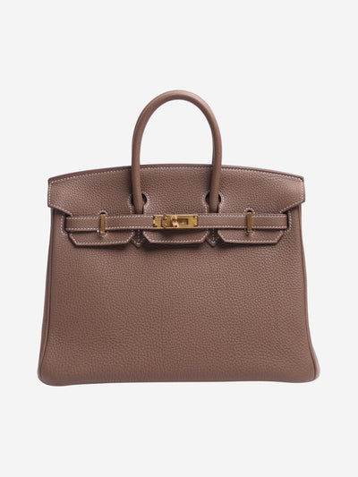 Etoupe Clemence Birkin 25 Top Handle Bags Hermes 