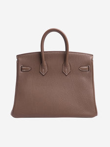 Hermes Etoupe Clemence Birkin 25