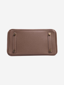 Hermes Etoupe Clemence Birkin 25