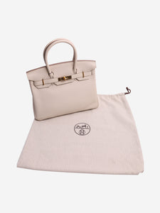 Hermes Craie Birkin 30 in Togo leather