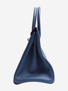 Hermes Hermes Blue Birkin 30 PHW - size