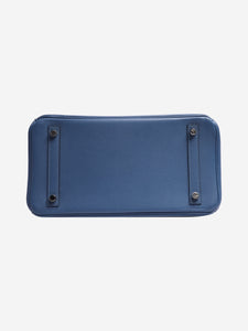 Hermes Hermes Blue Birkin 30 PHW - size