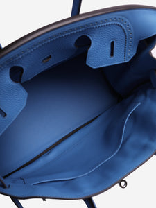 Hermes Hermes Blue Birkin 30 PHW - size