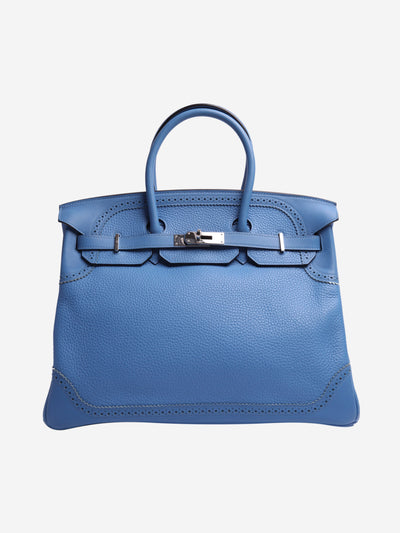 Bleu Paradis Birkin 35 PHW Top Handle Bags Hermes 