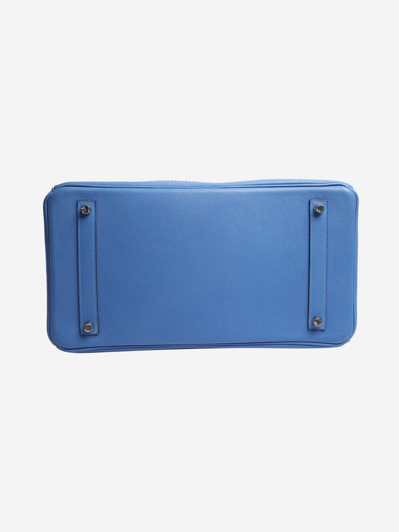 Bleu Paradis Birkin 35 PHW Top Handle Bags Hermes 