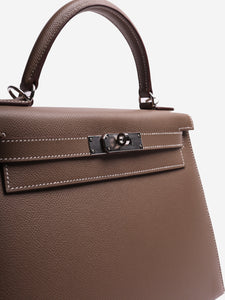 Hermes Etoupe Kelly 28 in Epsom leather