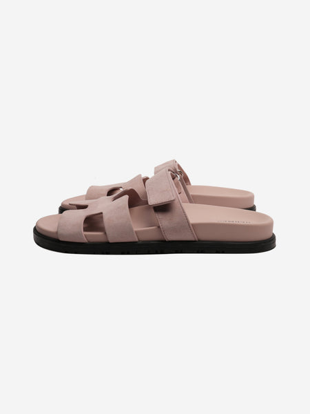 Pink Chypre suede sandals - size EU 39.5 alternate image
