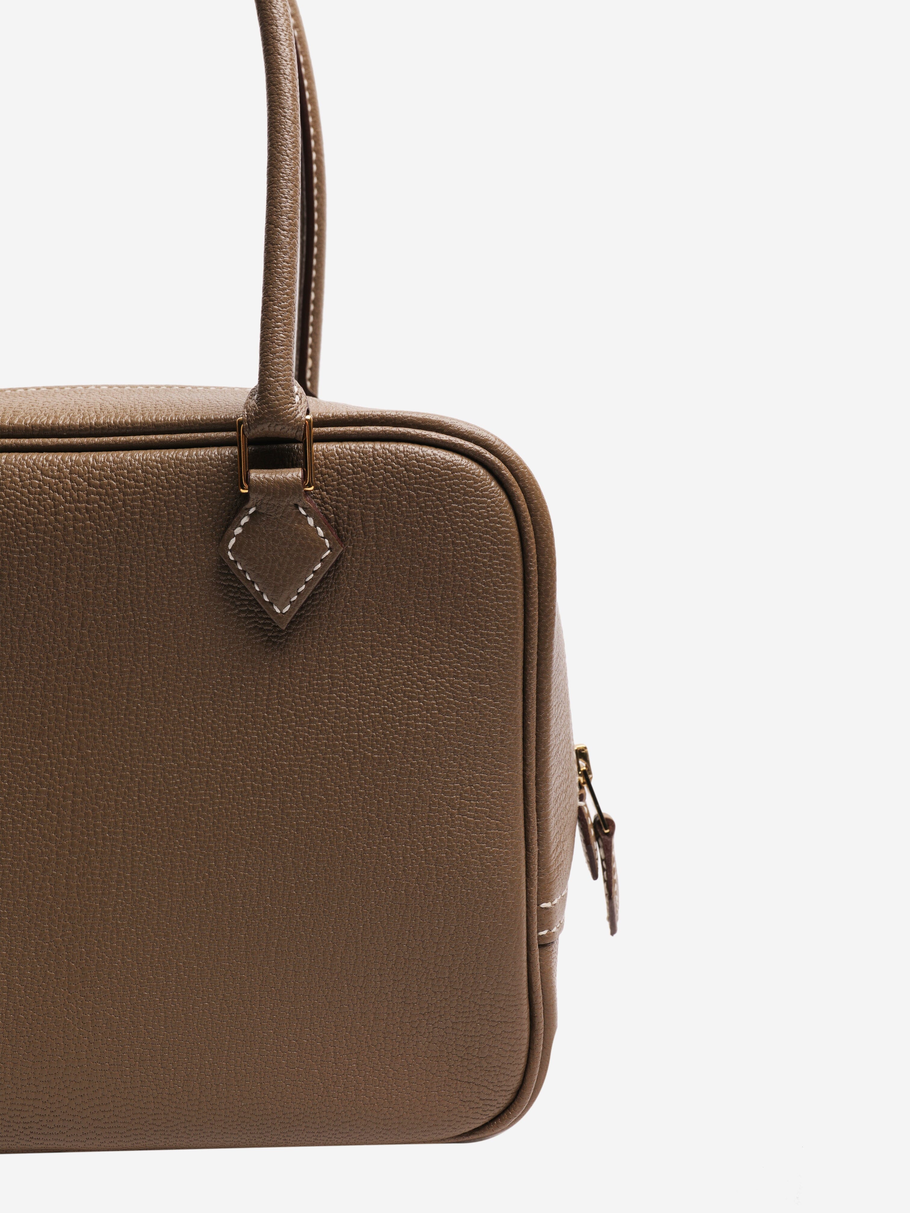 Etoupe Plume 20 bag Top Handle Bags Hermes 