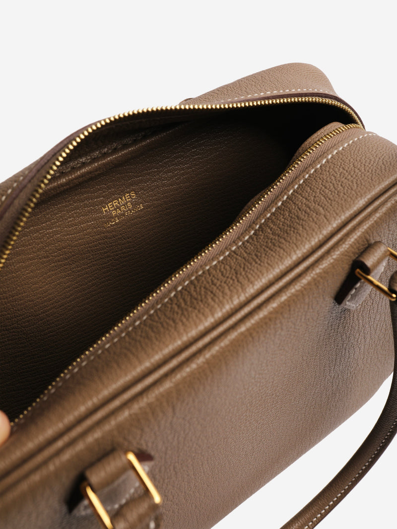 Etoupe Plume 20 bag Top Handle Bags Hermes 