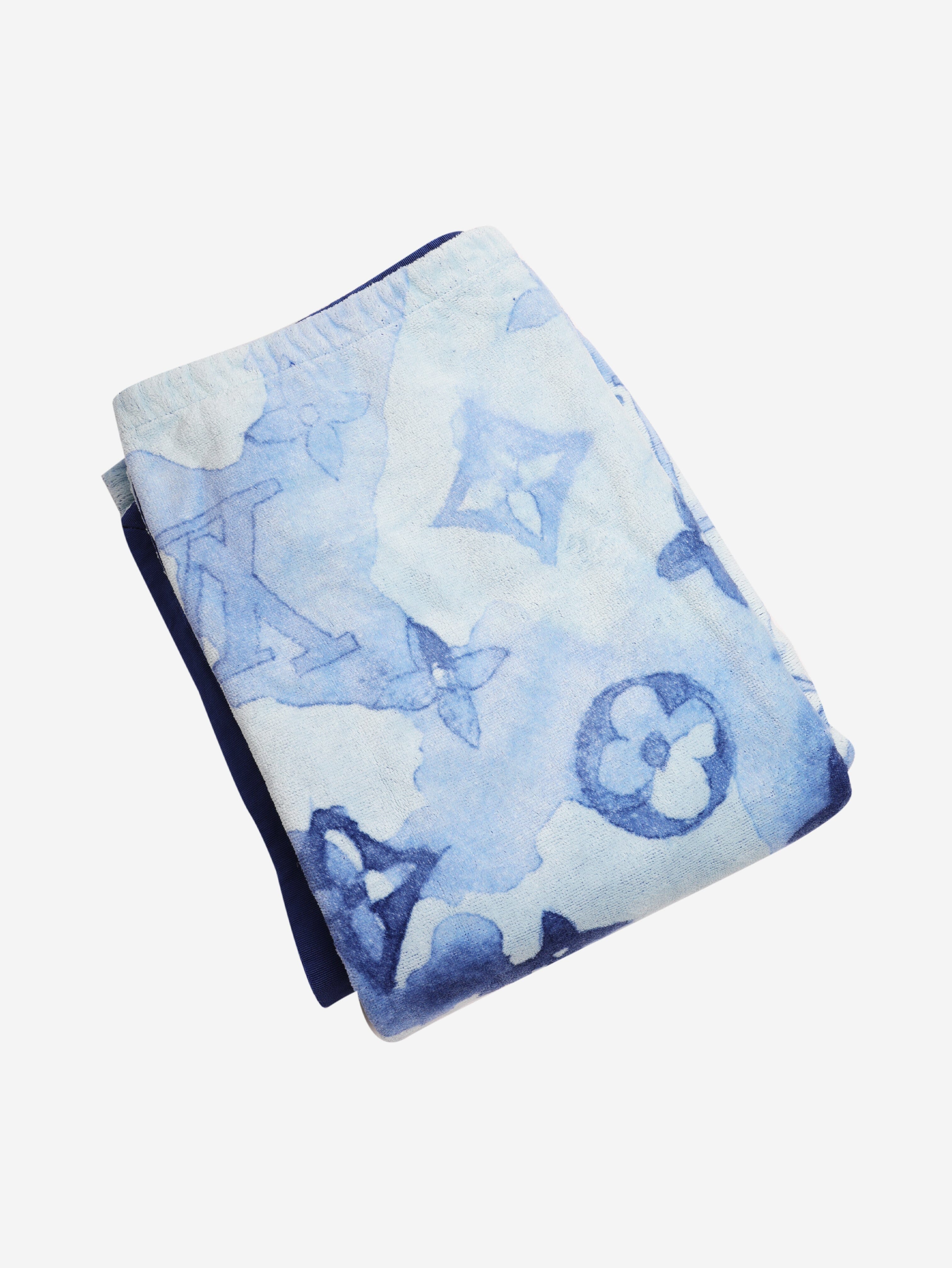 Blue watercolour beach towel Beachwear Louis Vuitton 