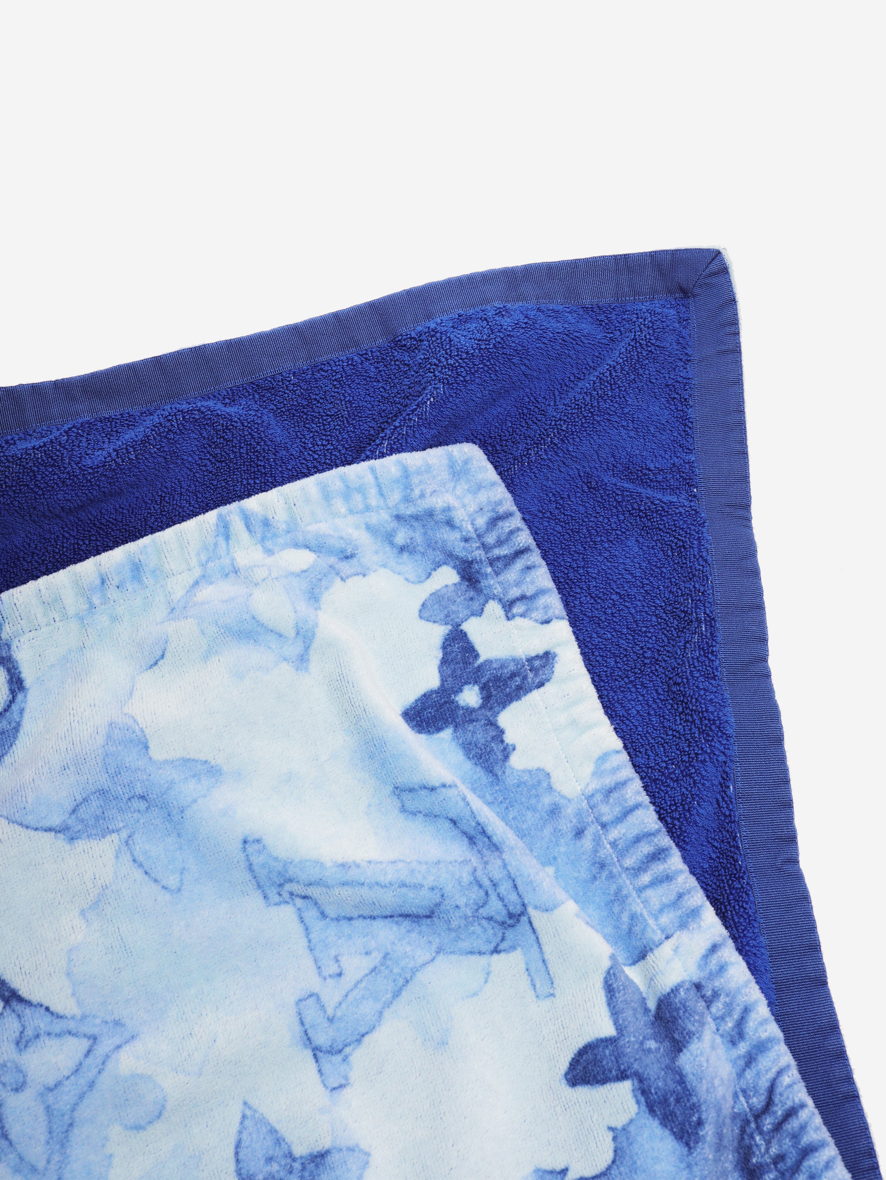 Blue watercolour beach towel Beachwear Louis Vuitton 