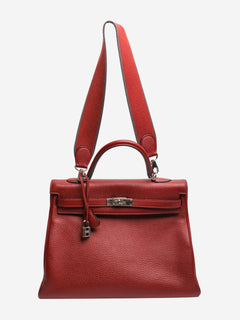 Burgundy 2011 Kelly 35 bag Top Handle Bags Hermes 
