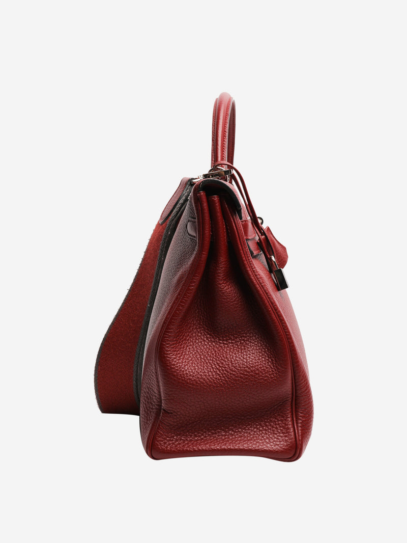 Burgundy 2011 Kelly 35 bag Top Handle Bags Hermes 