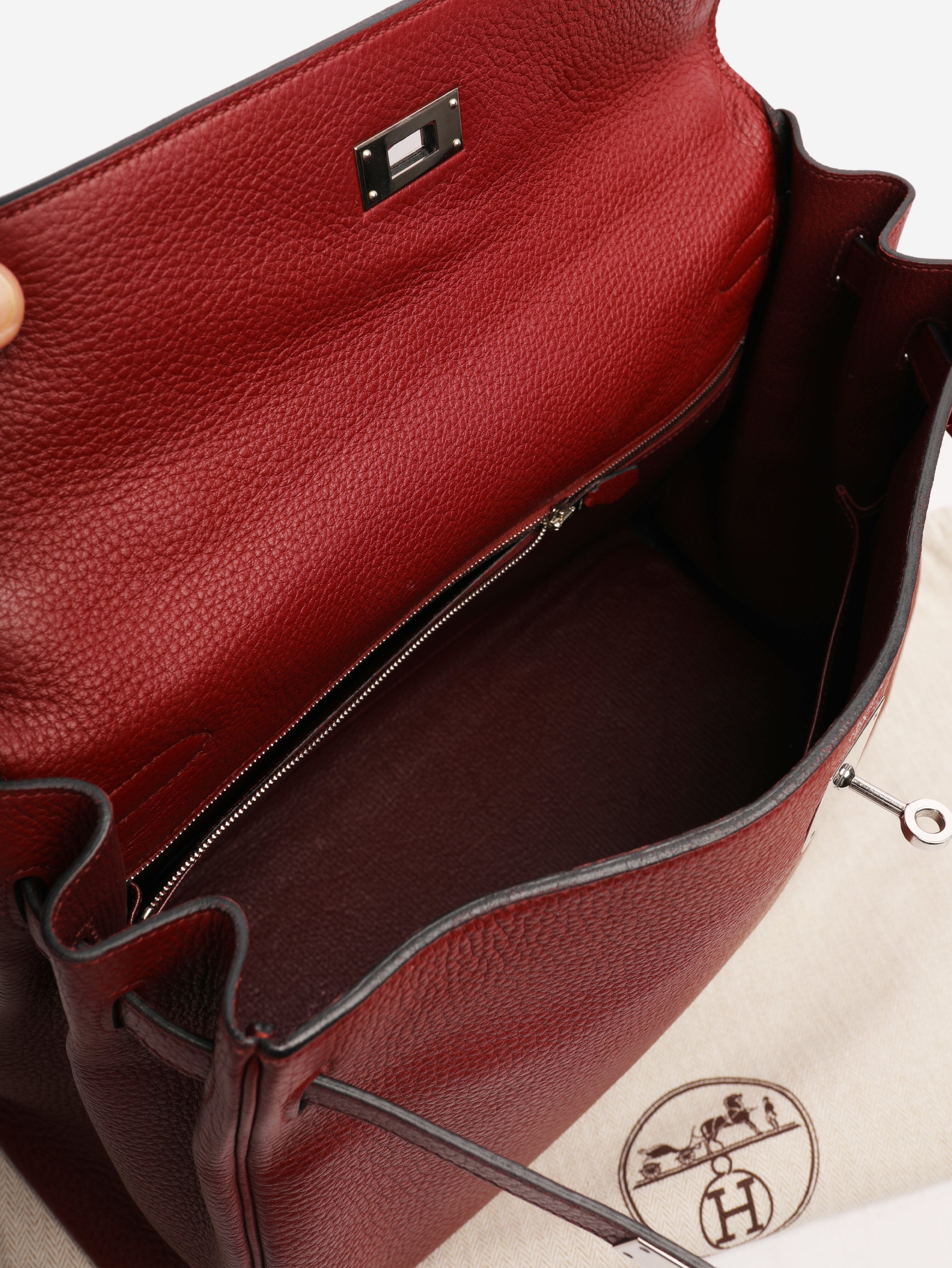 Burgundy 2011 Kelly 35 bag Top Handle Bags Hermes 