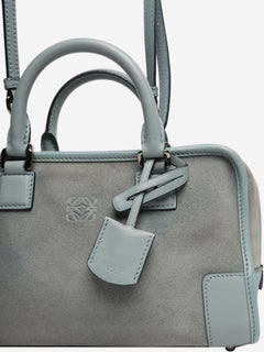 Blue mini Amazona suede crossbody bag Cross-body bags Loewe 