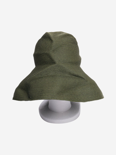 Green braided hat product image