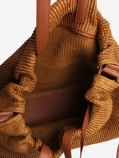 Brown woven raffia tote bag Tote Bags Brunello Cucinelli 