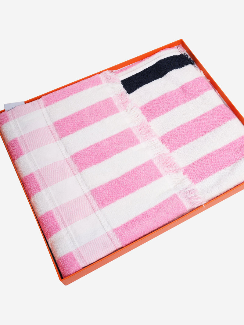 Pink Ychting Raye beach towel Homeware Hermes 