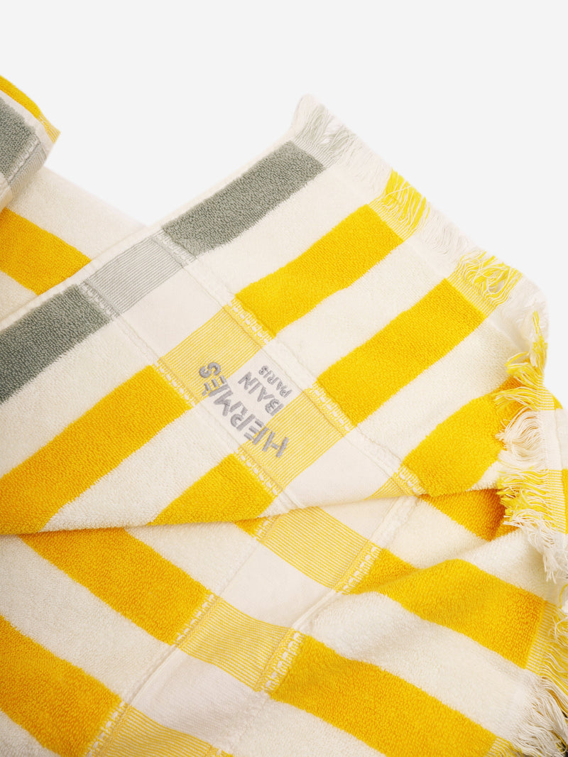 Yellow Ychting Raye beach towel Homeware Hermes 