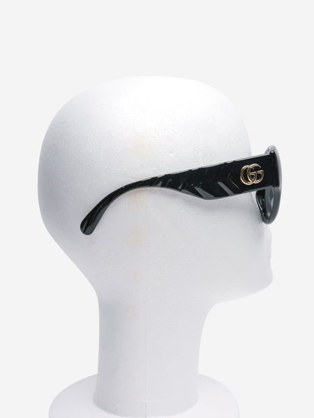 Black square frame sunglasses alternate image