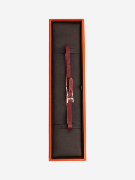 Red leather bracelet alternate image
