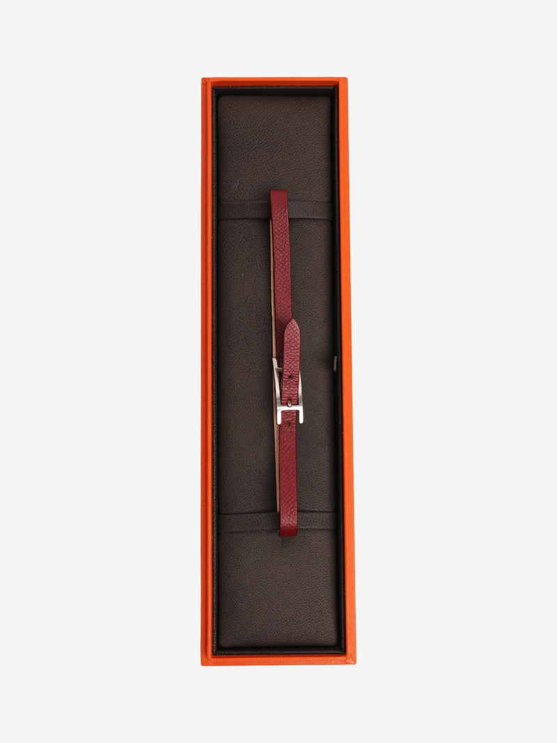 Red leather bracelet Bracelets Hermes 