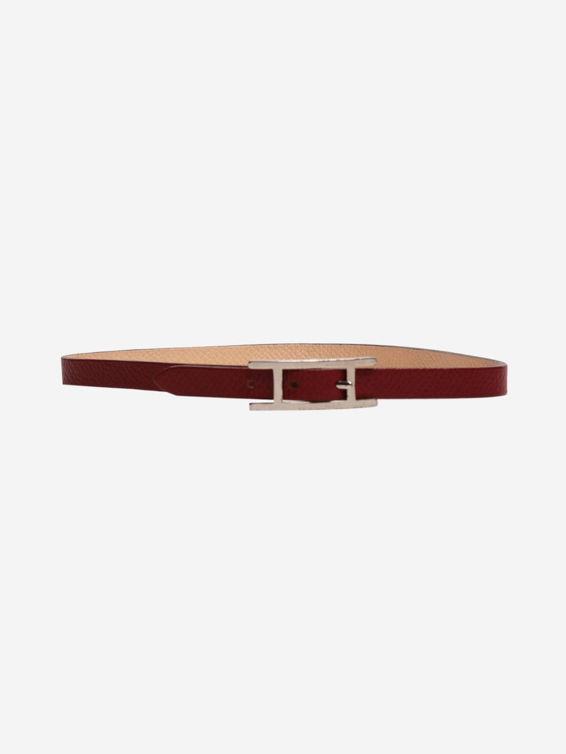 Red leather bracelet Bracelets Hermes 
