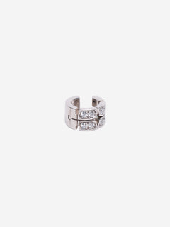 White gold diamond ear cuff