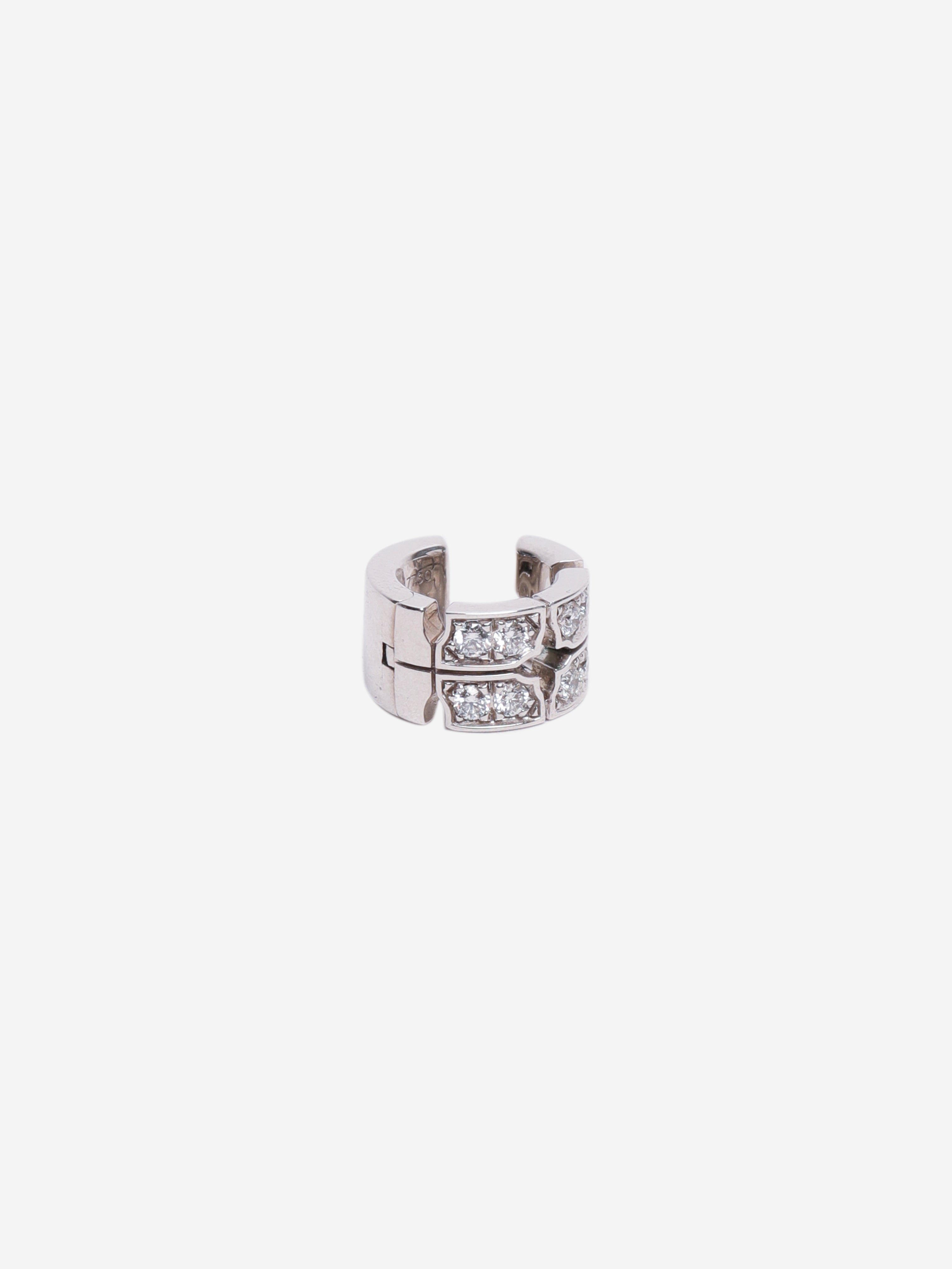 White gold diamond ear cuff