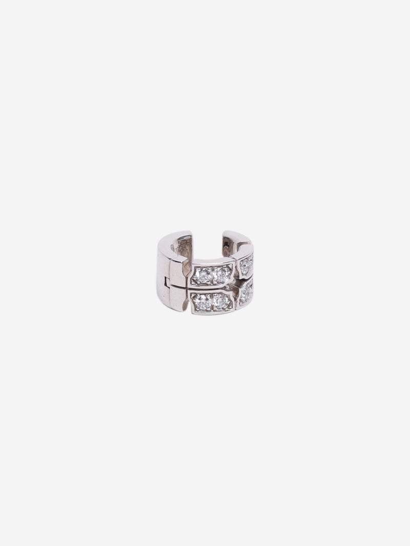 White gold diamond ear cuff