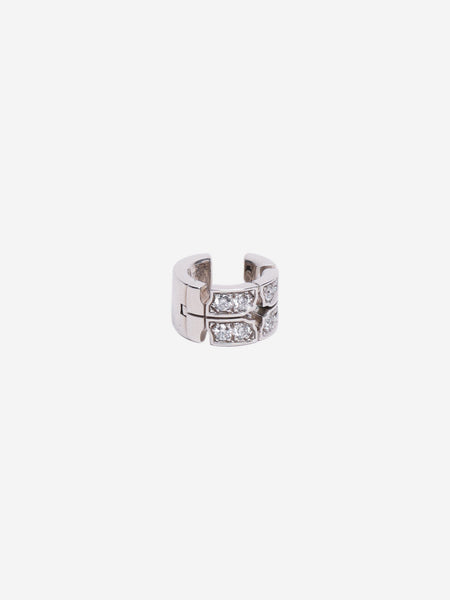 White gold diamond ear cuff product image