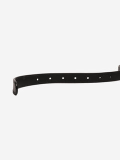 Black leather Marmont thin belt Belts Gucci 
