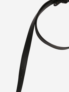 Black leather Marmont thin belt Belts Gucci 