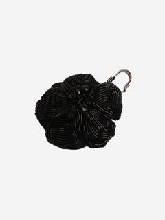 Black sequin safety pin brooch Accessories Prada 