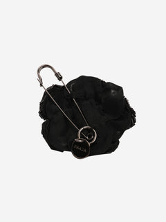 Black sequin safety pin brooch Accessories Prada 