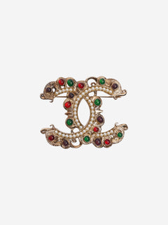 Gold vintage CC brooch Brooches Chanel 