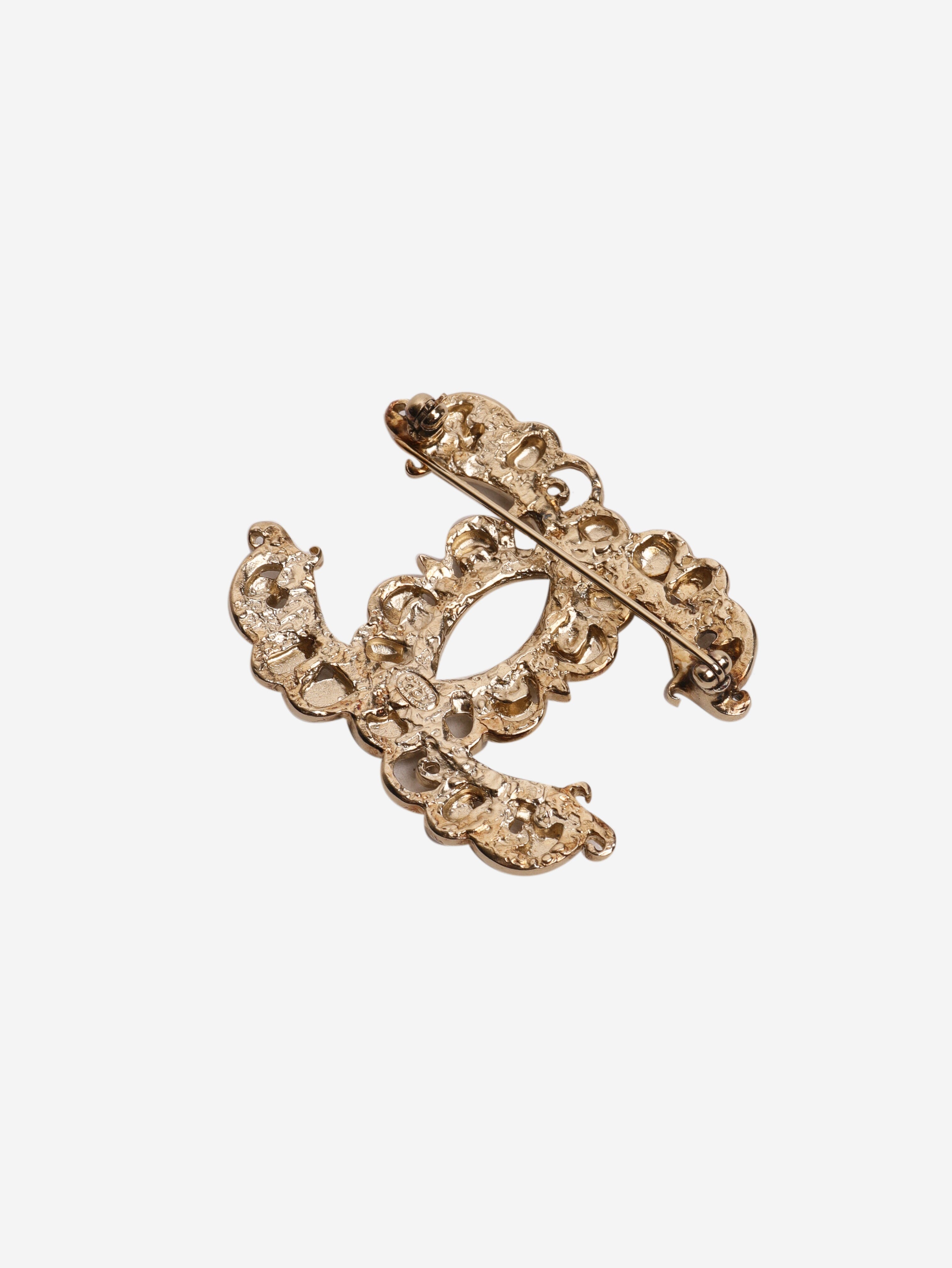 Gold vintage CC brooch Brooches Chanel 