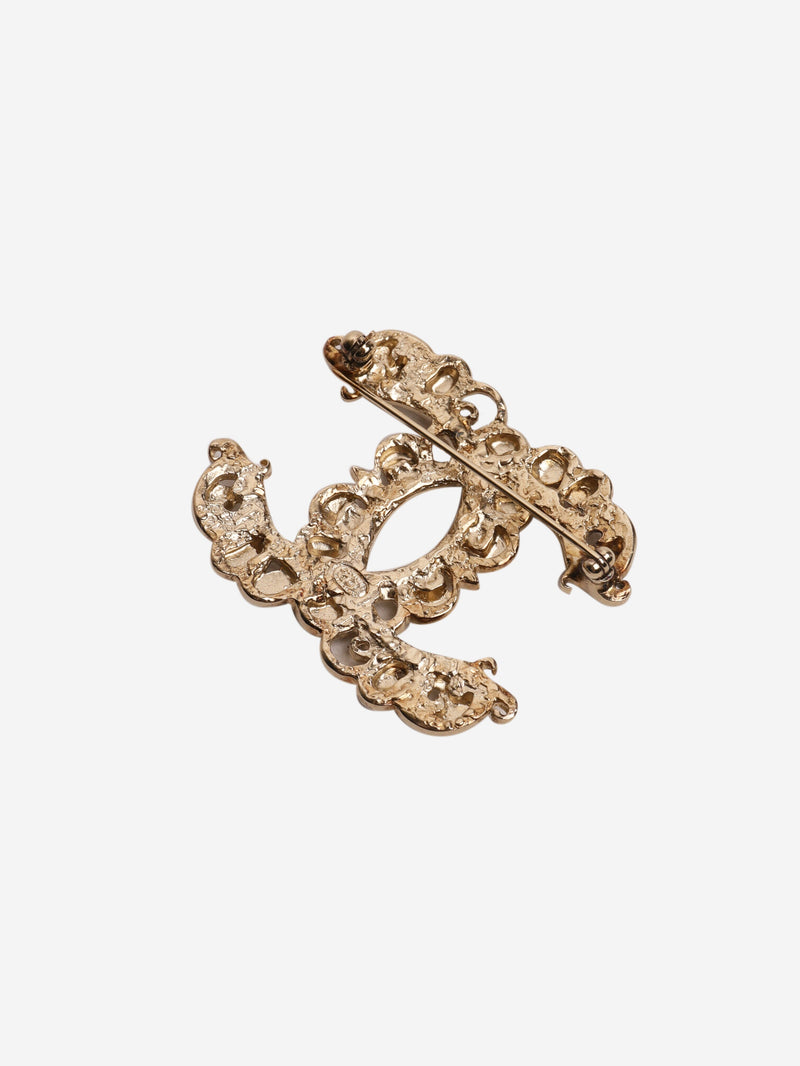 Gold vintage CC brooch Brooches Chanel 