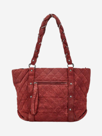 Maroon 2005 suede Matelasse Coco Mark tote bag Shoulder bags Chanel 
