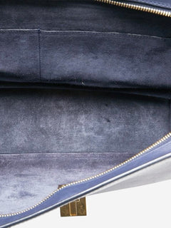 Navy blue and tan Trapeze leather and suede 2way bag Shoulder bags Celine 