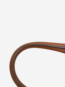Prada Brown triangle logo Plate 2way bag