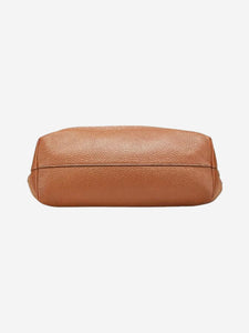 Prada Brown triangle logo Plate 2way bag