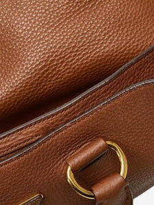 Prada Brown triangle logo Plate 2way bag