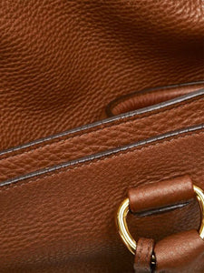Prada Brown triangle logo Plate 2way bag