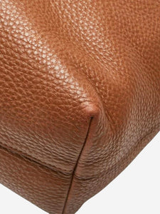 Prada Brown triangle logo Plate 2way bag