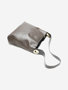 Celine Brown Macadam PVC shoulder bag