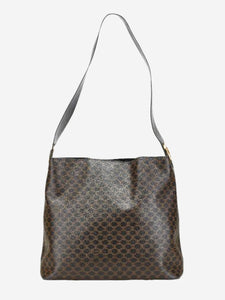 Celine Brown Macadam PVC shoulder bag